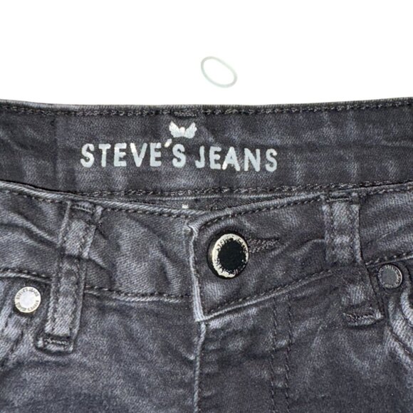 Steve's Jeans Boys Black Wash Denim Jeans-Size 8-GUC - Picture 3 of 6